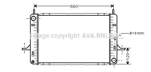 AVA QUALITY COOLING Радиатор, охлаждение двигателя FD2122